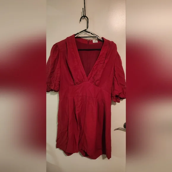 Sheike Size 16 Red/Pink Playsuit - Picture 3 of 7